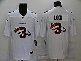 Nike Broncos 3 Drew Lock White Shadow Logo Limited Jersey,baseball caps,new era cap wholesale,wholesale hats